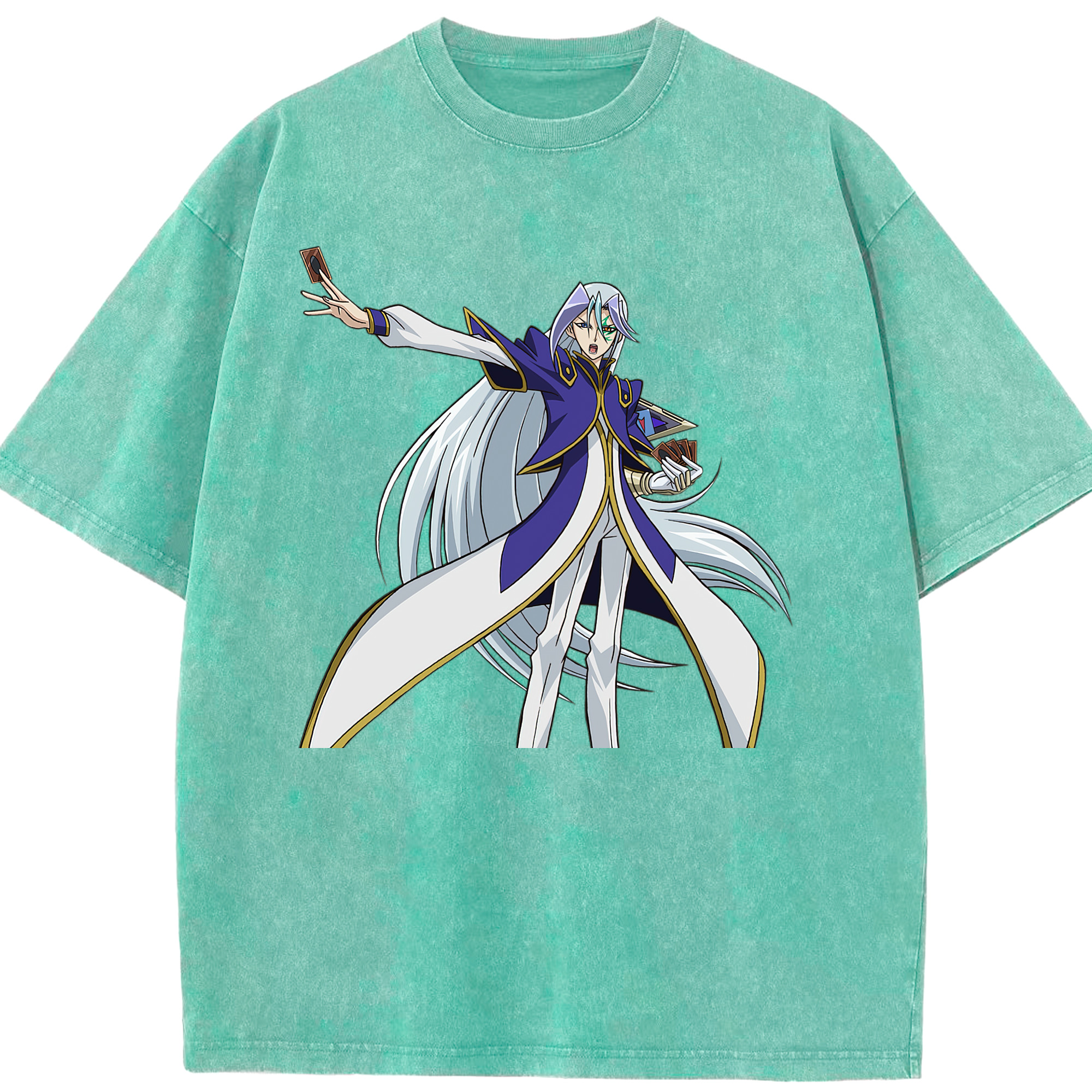 （画像用） 遊☆戯☆王 Yu-Gi-Oh! 綿100% ヴィンテージ風 半袖Tシャツ（フロントプリント）
